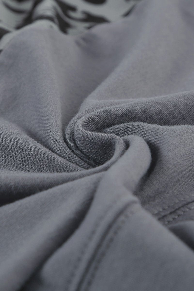 Leopard Print Color Block Short Sleeve T-Shirt 100100761675 - TapLike