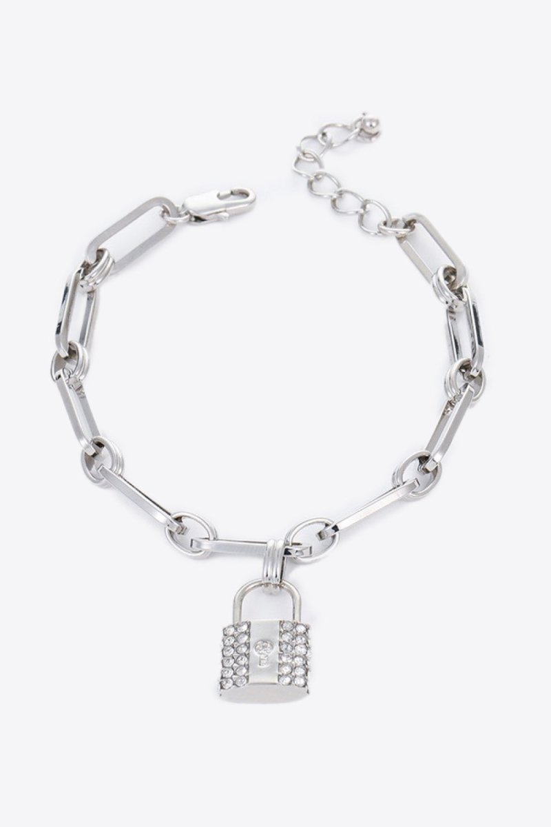 Lock Charm Chain Bracelet - Taplike