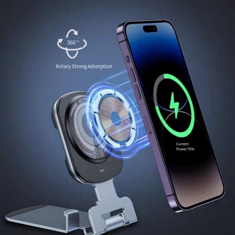 Magnetic Charger Wireless Fast Charging Desktop Folding | 3C - TapLike