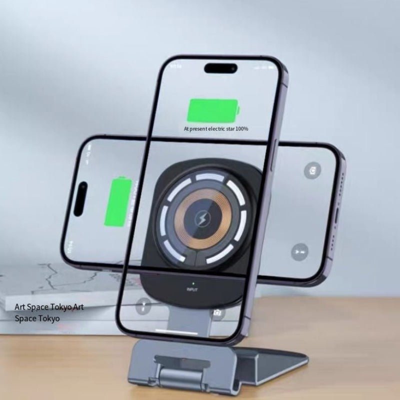 Magnetic Charger Wireless Fast Charging Desktop Folding | 3C - TapLike