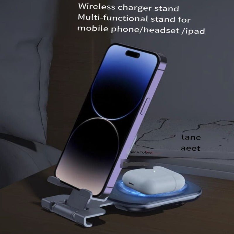Magnetic Charger Wireless Fast Charging Desktop Folding | 3C - TapLike