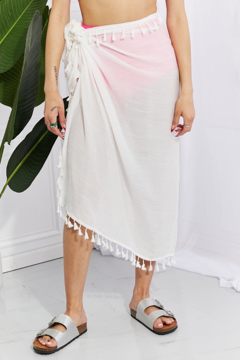 Marina West Swim Relax and Refresh Tassel Wrap Cover-Up - Taplike