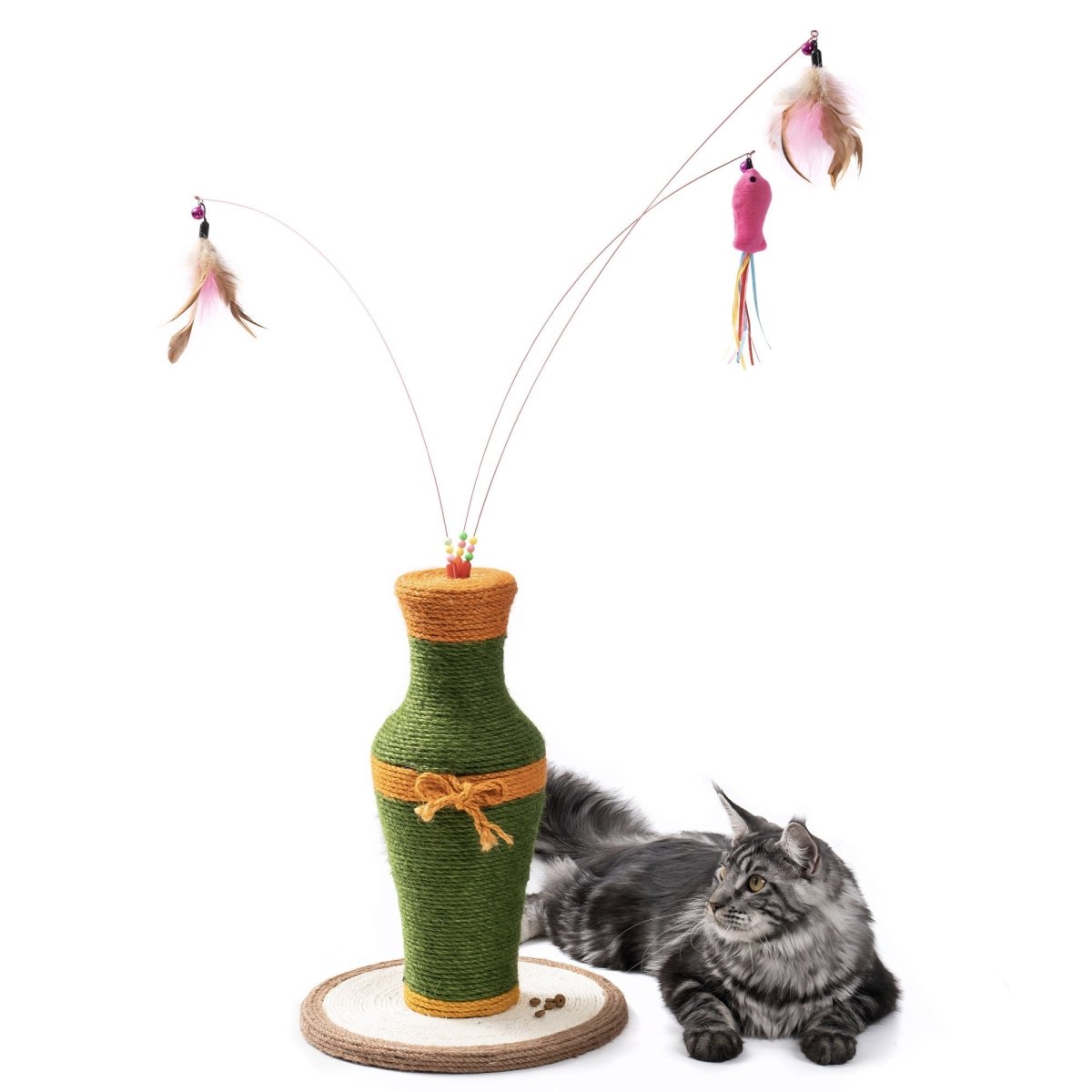 MewooFun Cotton and Linen Vase-Shaped Cat Toys Interactive Toys Cat - Taplike