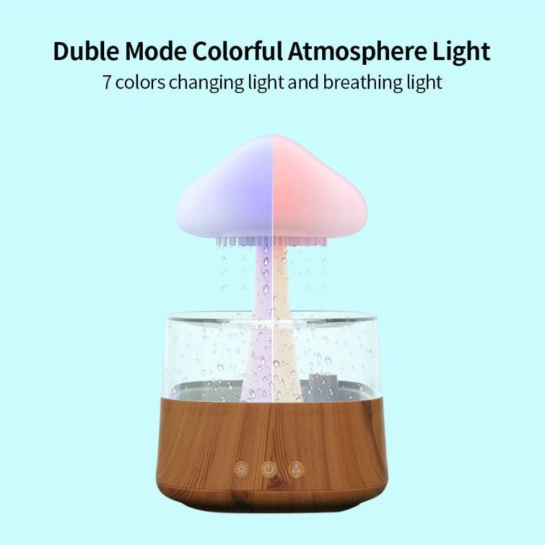 Rainfall Effect Humidifier with Rainbow Light - fancy - Taplike