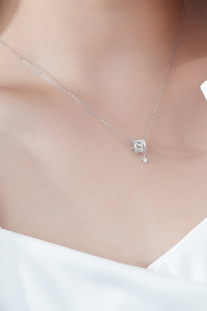 Rely On Fate Cubic Zirconia Pendant Necklace - TapLike