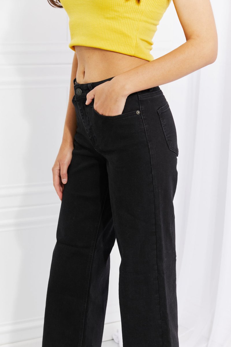 RISEN Amanda Midrise Wide Leg Jeans - Taplike
