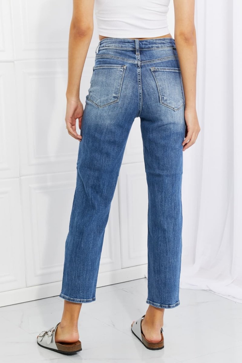 RISEN Full Size Emily High Rise Relaxed Jeans - Taplike