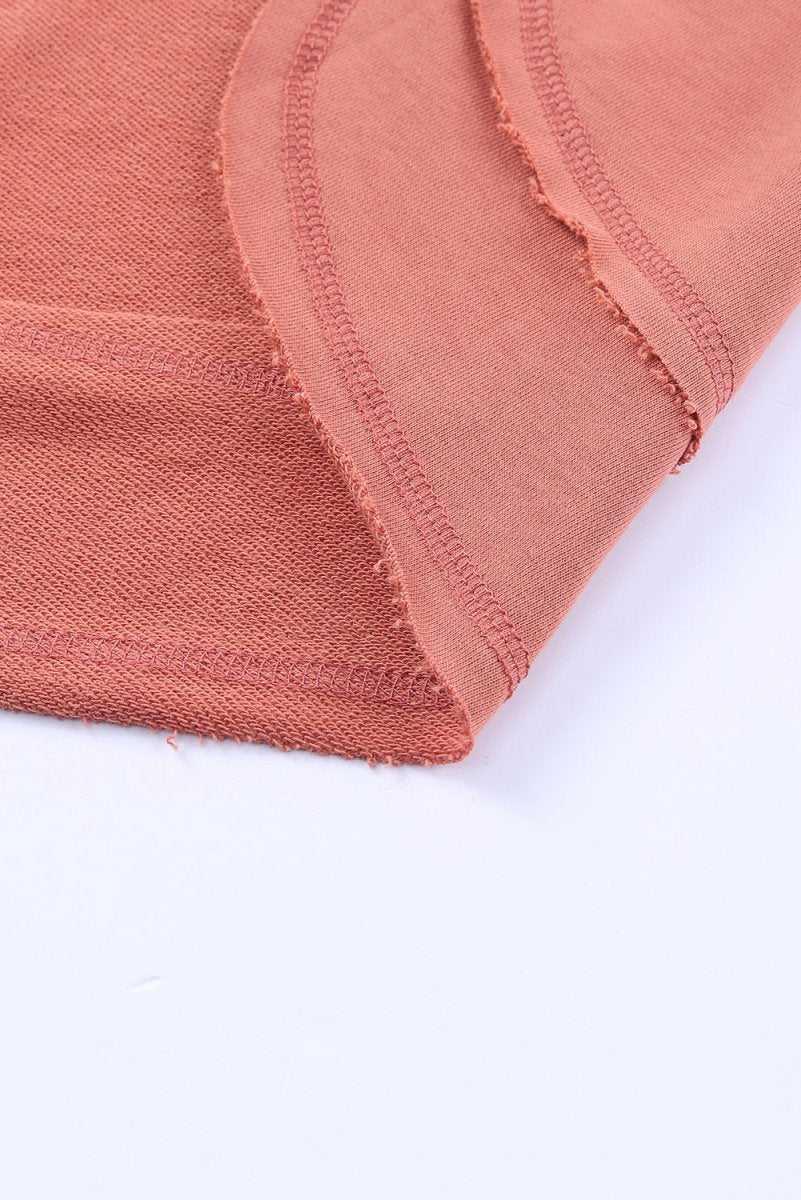 Side Slit Drop Shoulder Sweatshirt 10010000183 - TapLike