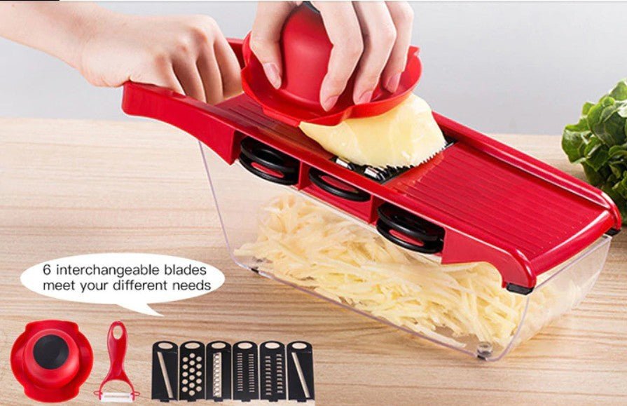 Stainless Steel 6 Blades Vegetable Slicer - Taplike