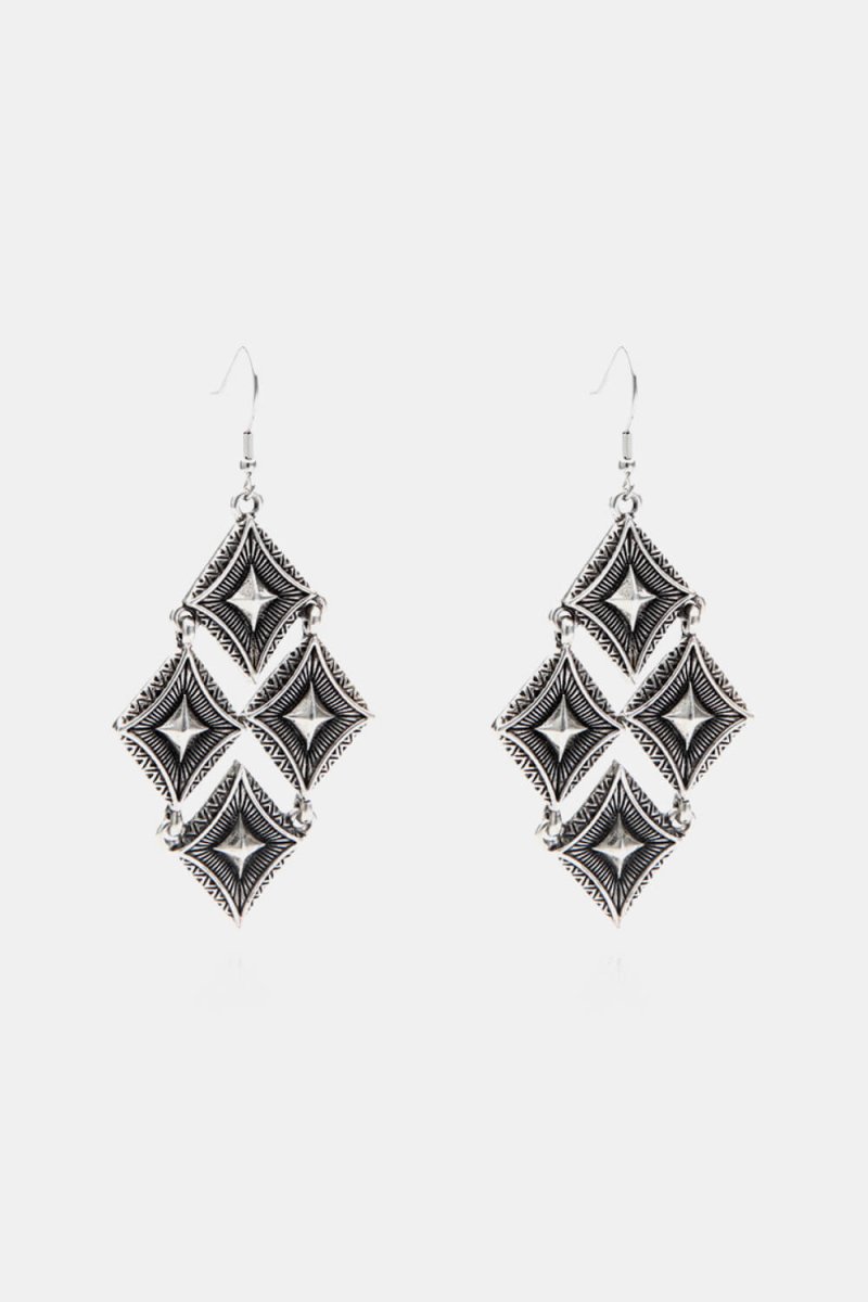 Stainless Steel Geometric Dangle Earrings - TapLike