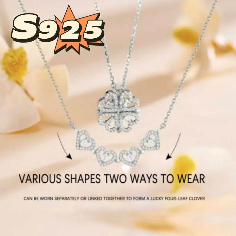 Stylish and Unique Magnetic Four Leaf Clover S925 Necklace - Boost Your Lk and Style - TapLike