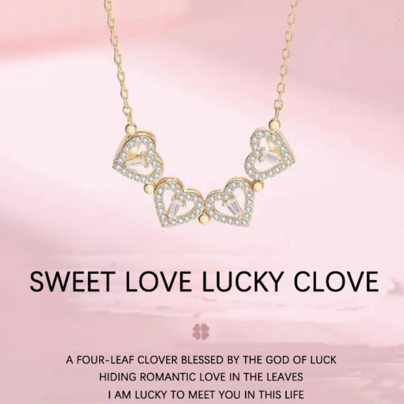 Stylish and Unique Magnetic Four Leaf Clover S925 Necklace - Boost Your Lk and Style - TapLike