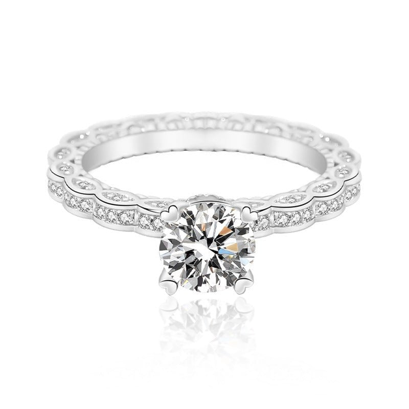 Subtle love Moissanite Diamond Ring Simplicity K1330 - TapLike