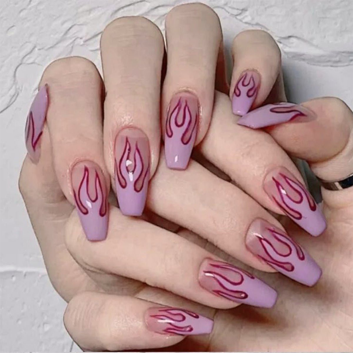 Wearing Nails Finished Soft Nails False Nails - TapLike