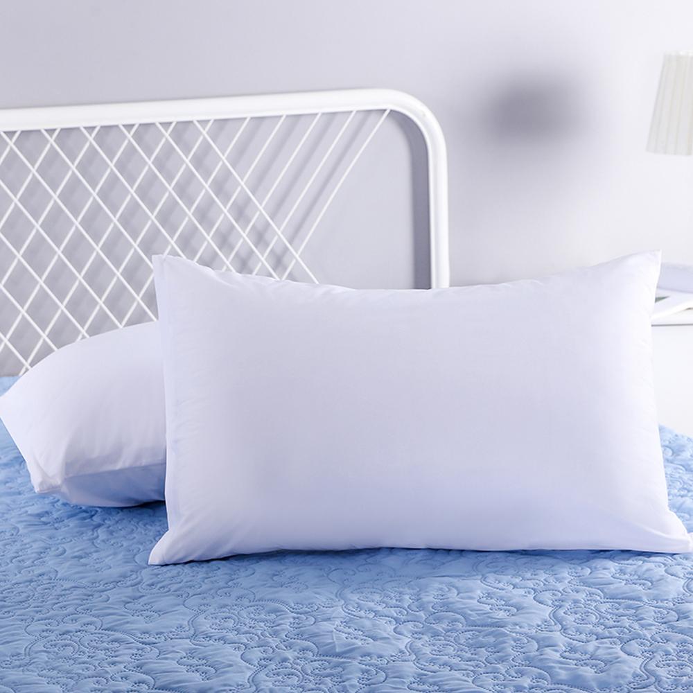 White waterproof pillowcase with zipper and soft knitted fabric SP - Taplike