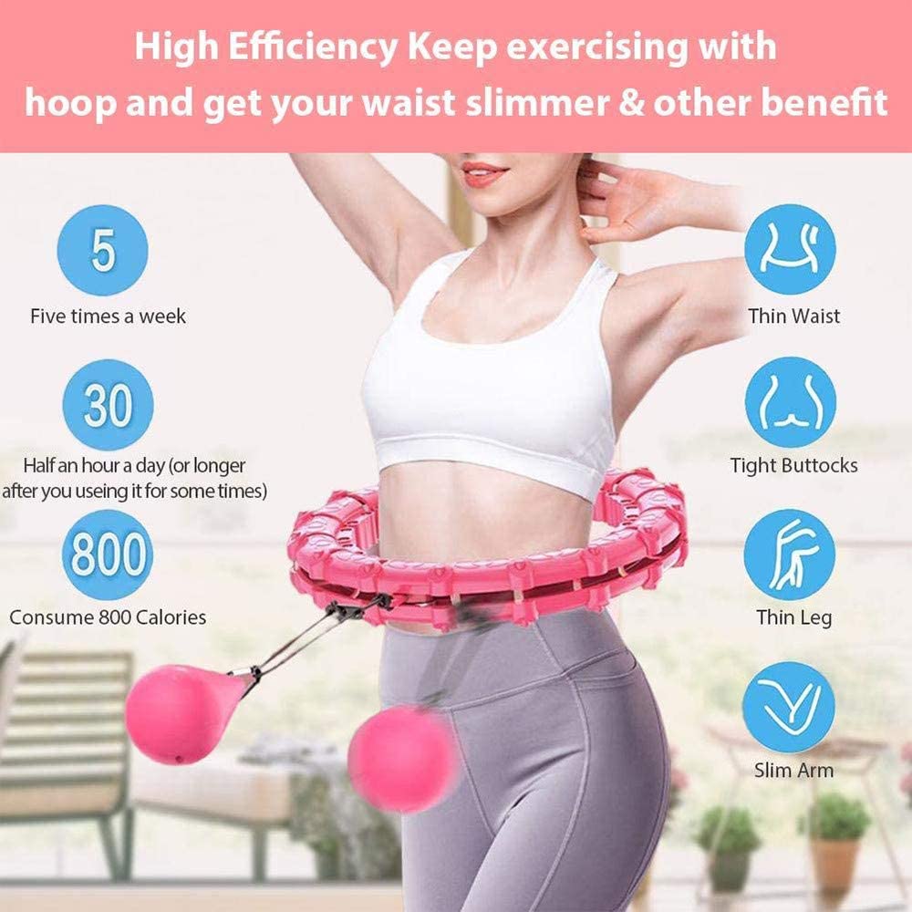 18-24Knots Adjustable Exercise Hoop Smart Exercise Hoop Weight Loss - Taplike