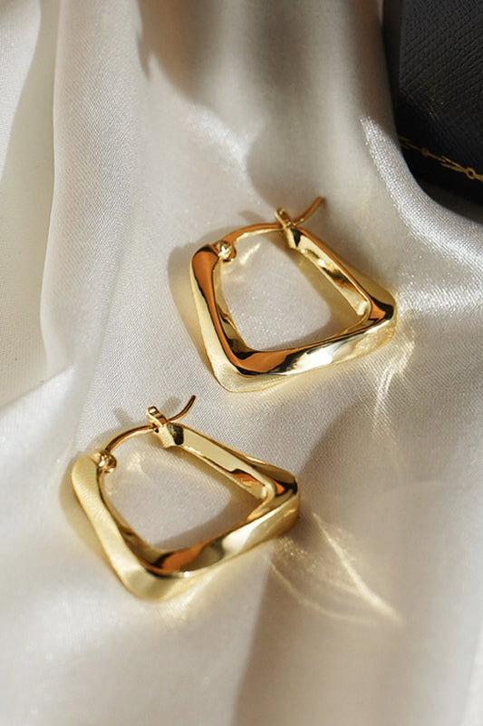 18K Gold Plated Irregular Geometric Earrings - TapLike
