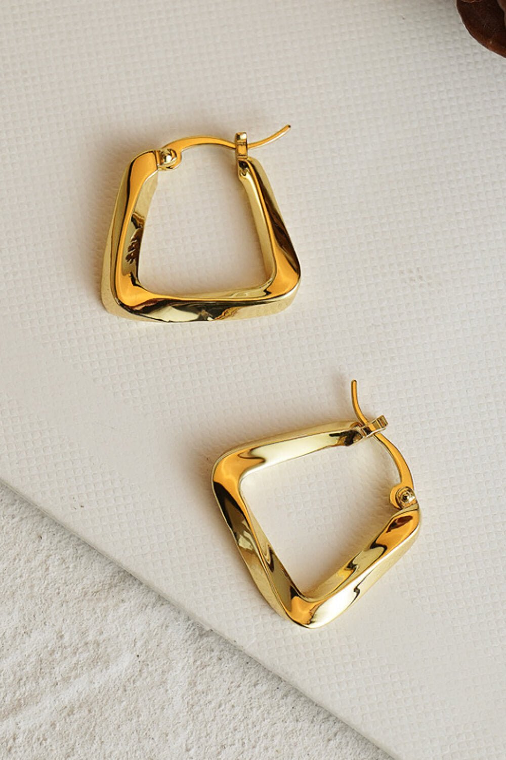 18K Gold Plated Irregular Geometric Earrings - TapLike