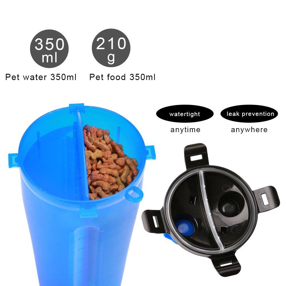 2 in 1 Dog Drinking Water Bottle with Bowls - Taplike
