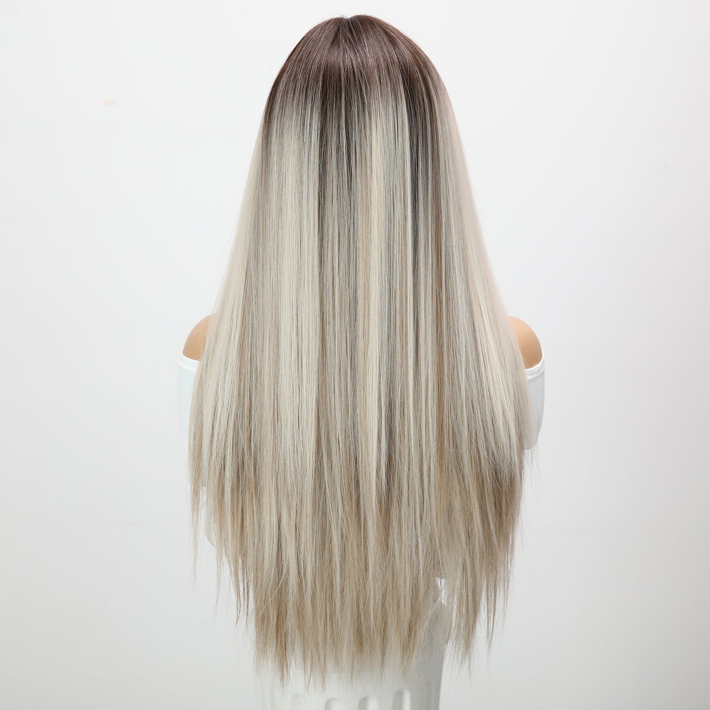 22 Inches | Grey Long Hair | With Hair Bangs | Straight | SM1658 - TapLike