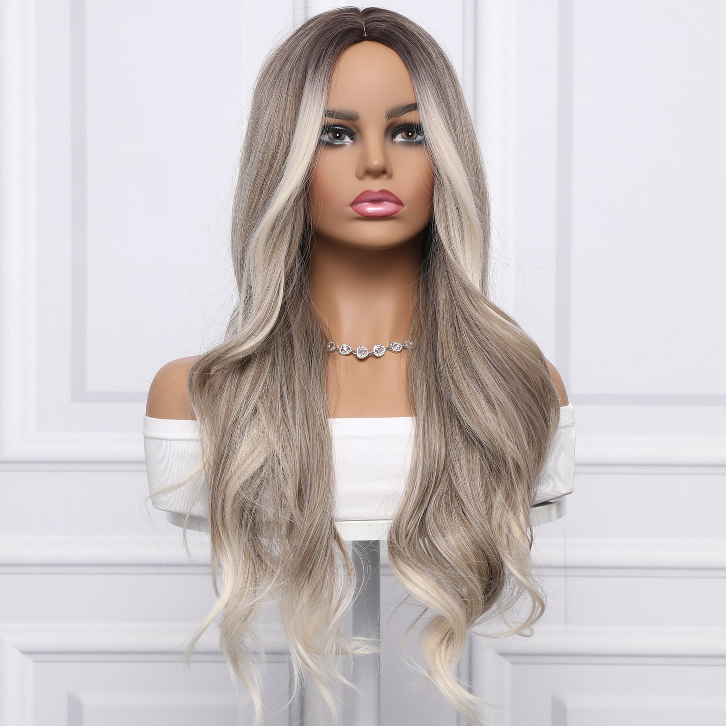 26-inch | Gray gradient Loose Wave without Hair Bangs | SM5118 - TapLike