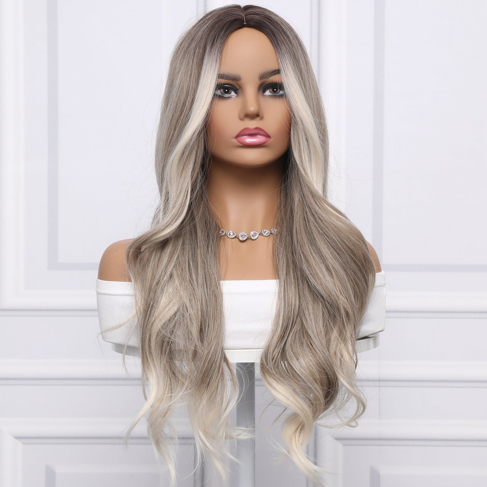 26-inch | Gray gradient Loose Wave without Hair Bangs | SM5118 - TapLike