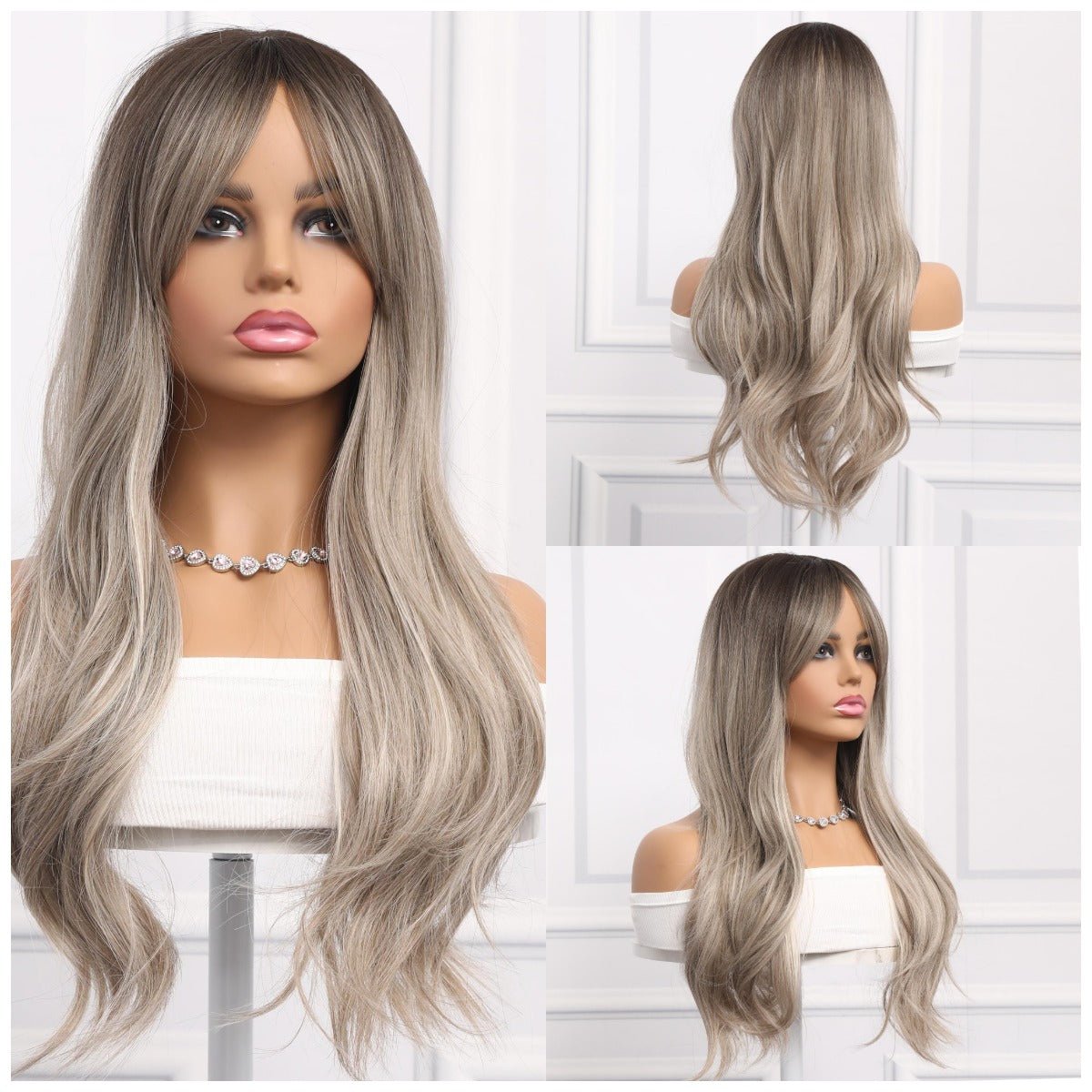 26-inch | Gray Loose Wave without Hair Bangs | SM457 - TapLike