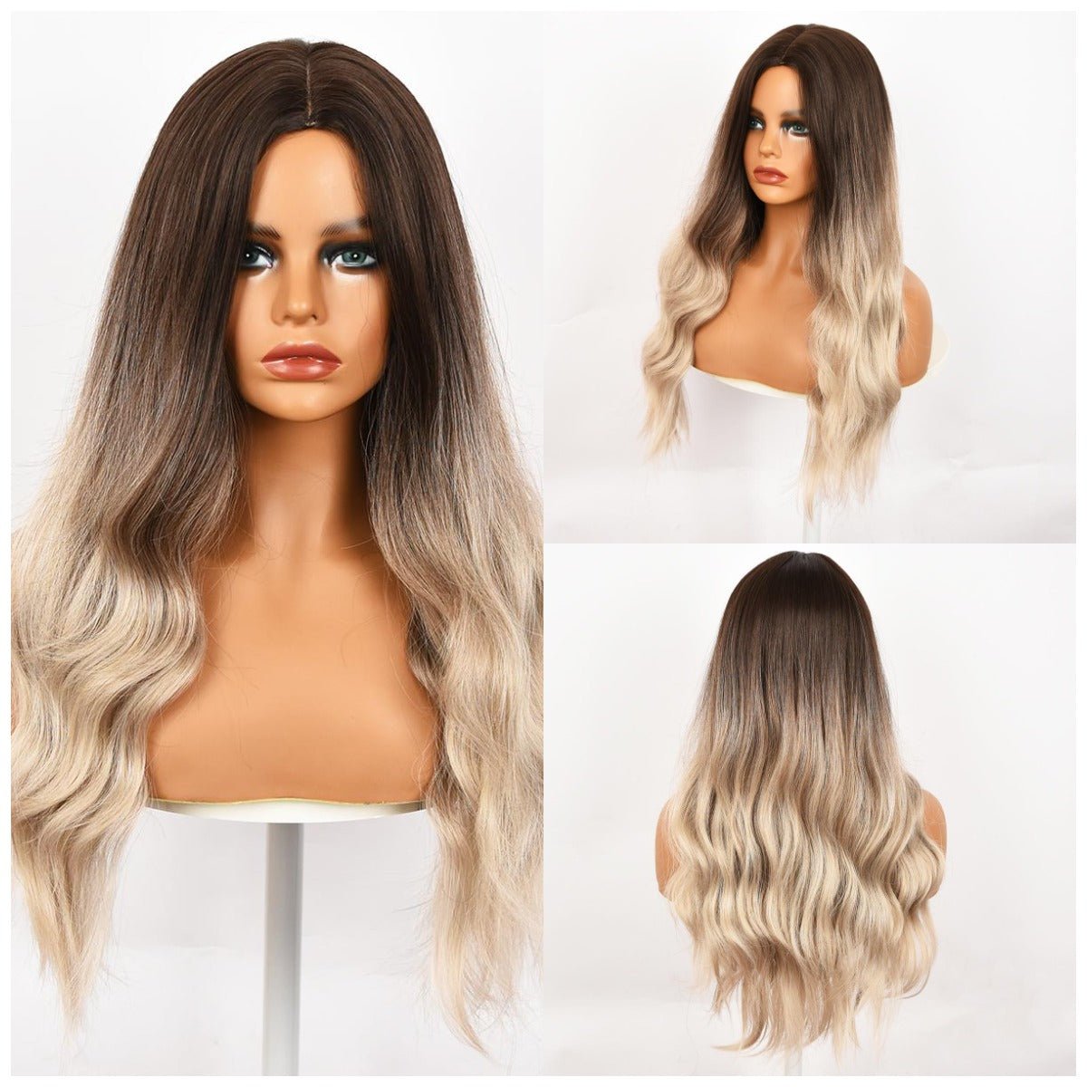 28-inch | Golden Gradient Loose Wave without Hair Bangs | SM8052 - TapLike