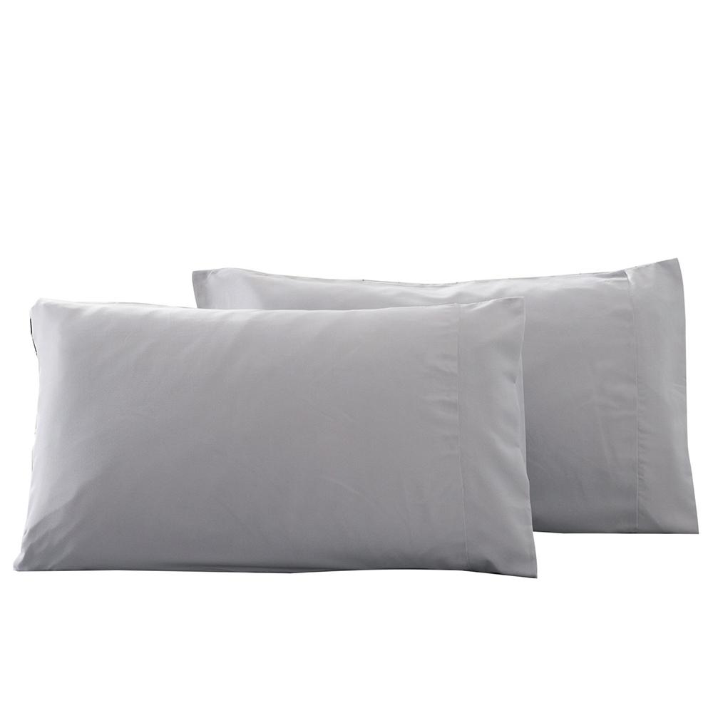 A Pair of Brushed Plain Hypoallergenic And Breathable Pillowcases - Taplike