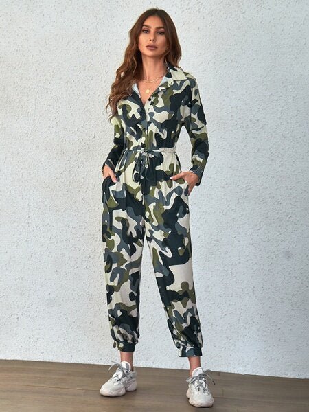 Casual Camouflage Jumpsuit H77VATSLHN - TapLike