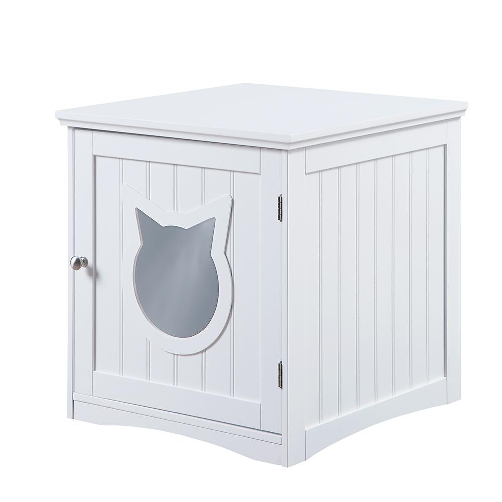 Cat House Side Table, Nightstand Pet House, Litter Box Enclosure - Taplike