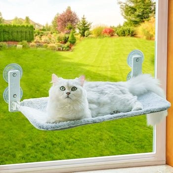 Cat Window Perch Foldable Hammock with Steel Frame and Strong Suction - Taplike