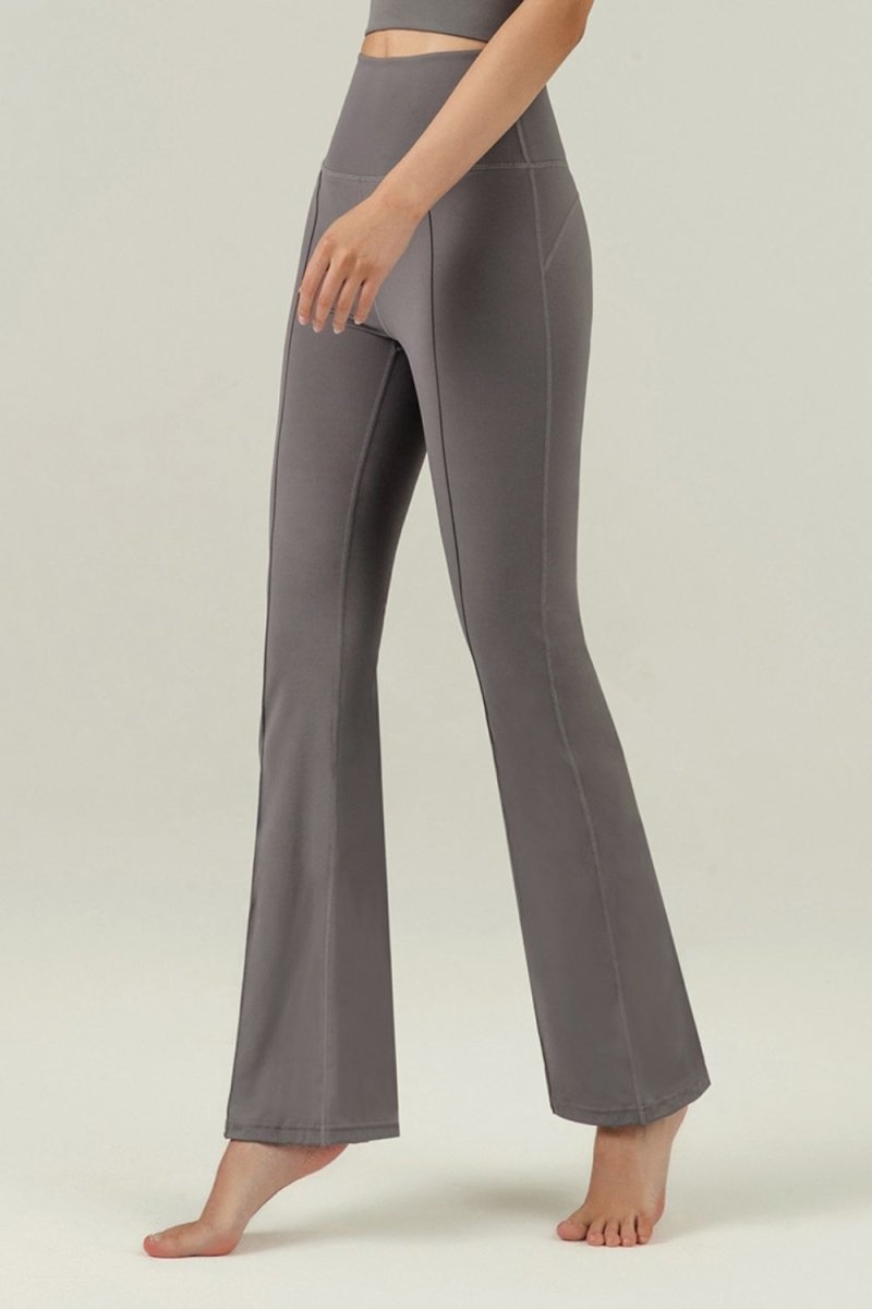 Center Seam Sports Flare Pants - TapLike