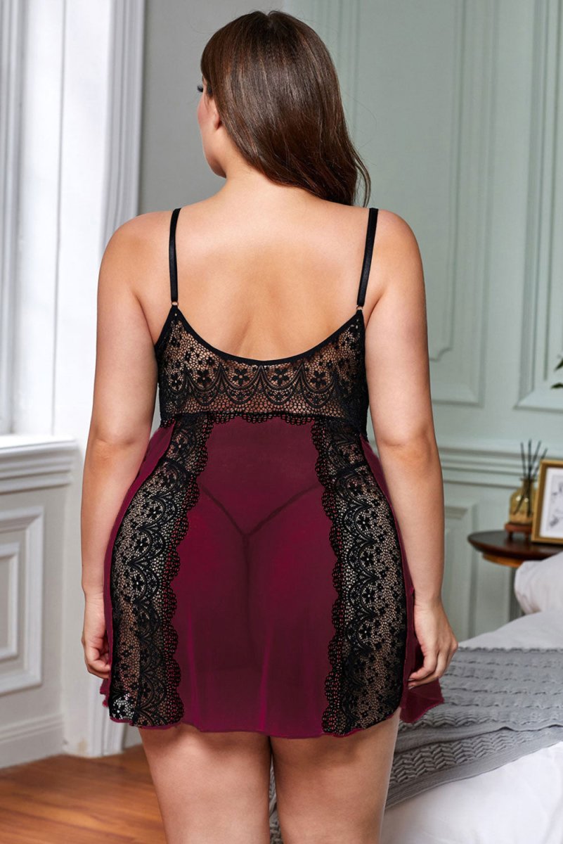 Color Block Lace Gauze Patchwork | LC31319 - TapLike