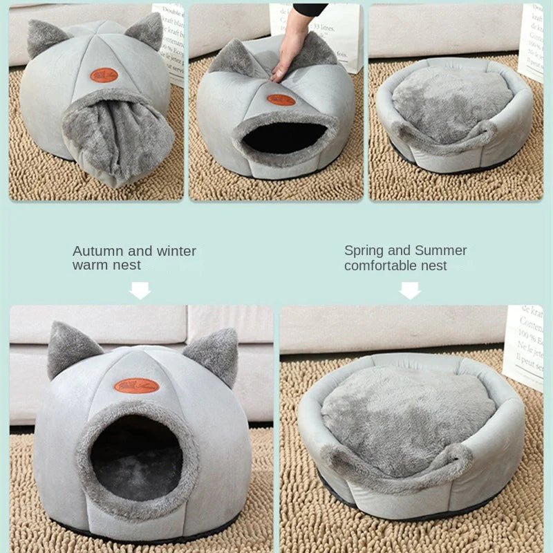 Cozy 2-In-1 Pet House Bed - Taplike