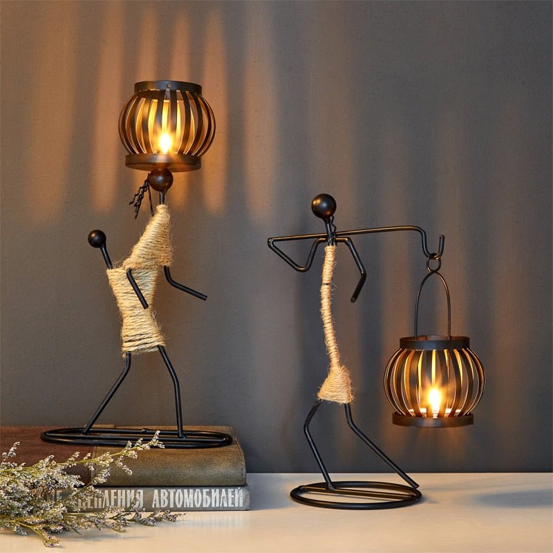 Creative Iron Candle Holder for Home Decor - Taplike