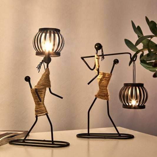 Creative Iron Candle Holder for Home Decor - Taplike
