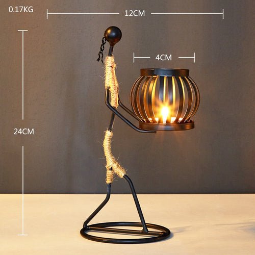 Creative Iron Candle Holder for Home Decor - Taplike
