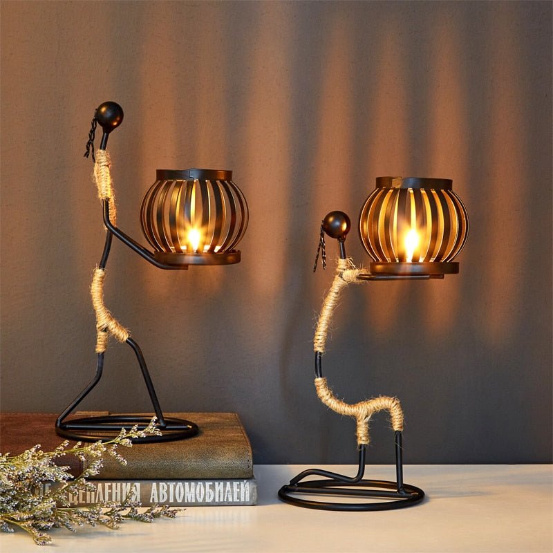 Creative Iron Candle Holder for Home Decor - Taplike