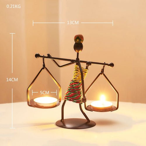Creative Iron Candle Holder for Home Decor - Taplike