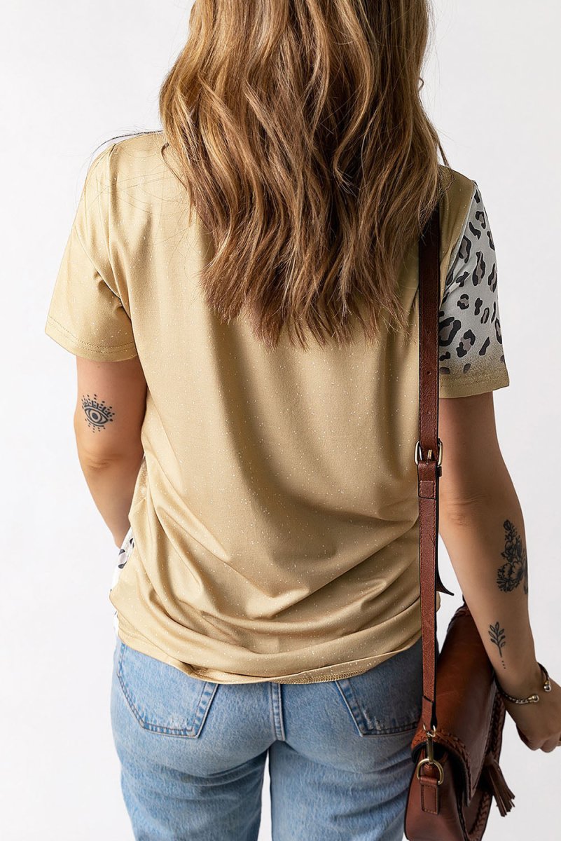 Easter Leopard Graphic Tee Shirt - TapLike