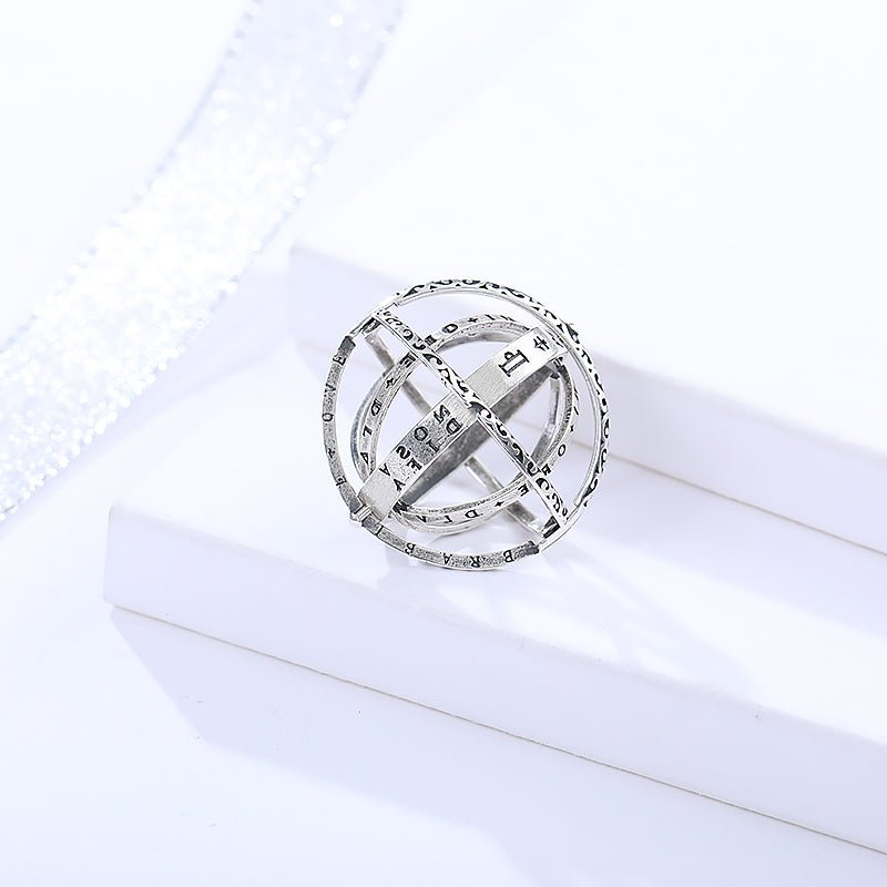 Experience the Magic of Our Reversible Space Globe Ring | K770-C - TapLike