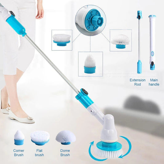 Extendable Cordless Power Scrubber For Bathrooms & Kitchen - Taplike