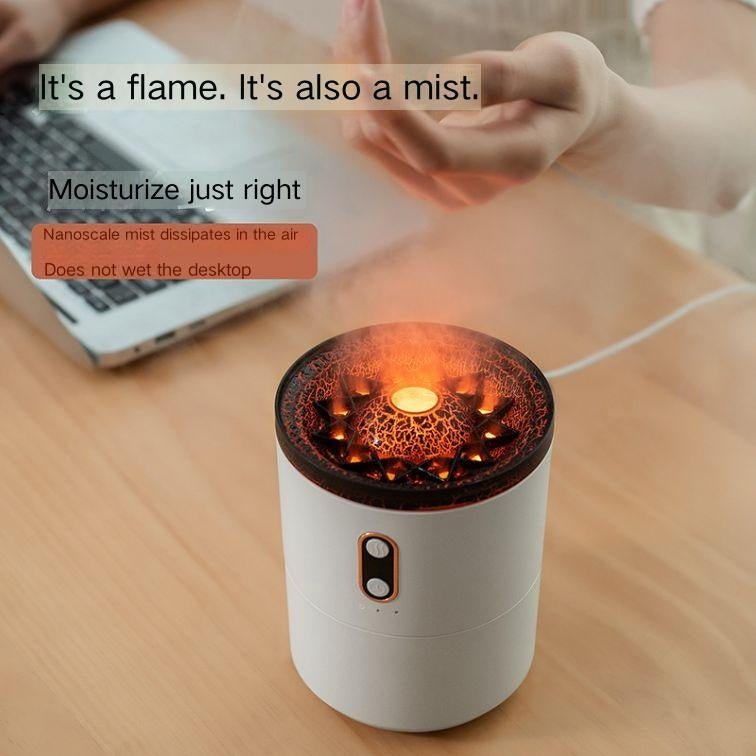 Flame Aromatherapy Humidifier with Large Capacity, Intelligent Spraying | USB - TapLike