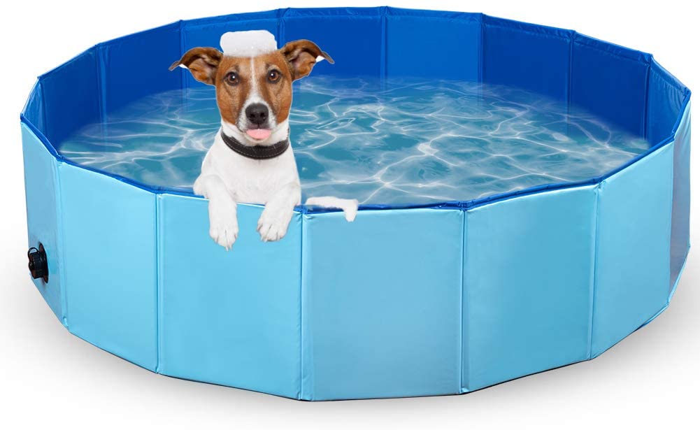 Foldable Pet Bath Outdoor Portable Swimming Pool for Pets and Kids - Taplike