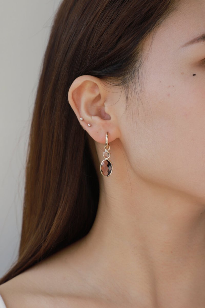 Geometric Crystal Drop Earrings - TapLike