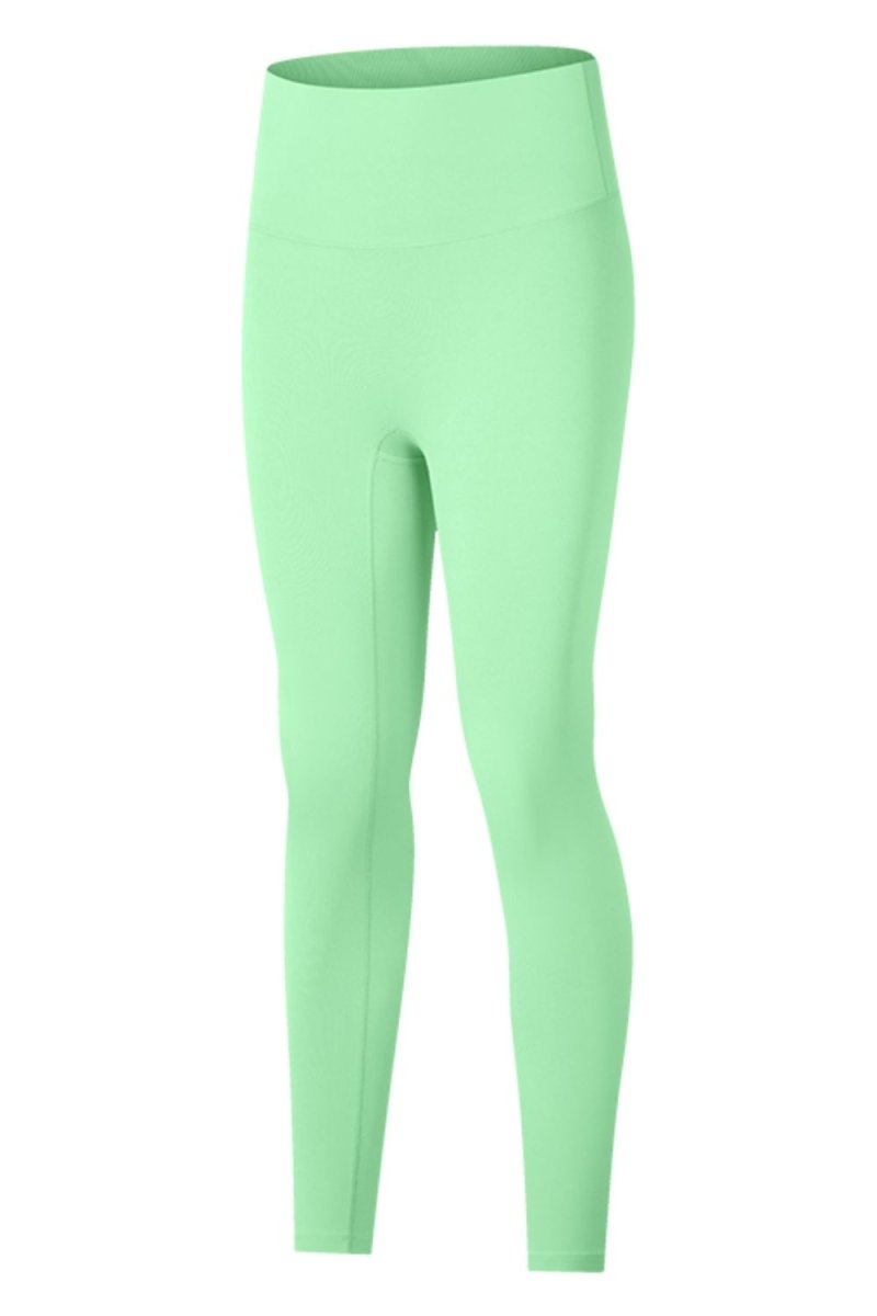 High-Rise Wide Waistband Yoga Leggings - TapLike