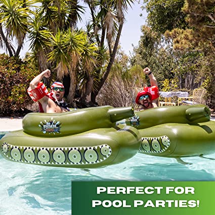 Inflatable Water Cannon Tank - Shoots Up to 50 ft - Fun for All Ages | Flash - Taplike