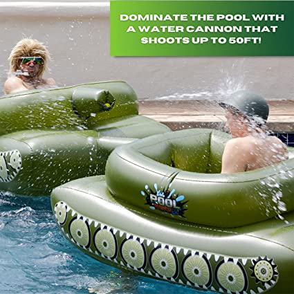 Inflatable Water Cannon Tank - Shoots Up to 50 ft - Fun for All Ages | Flash - Taplike