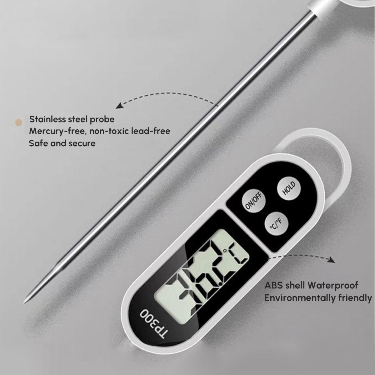 Instant Read Digital Grill Kitchen Meat Thermometer Probe BBQ Oven - Taplike